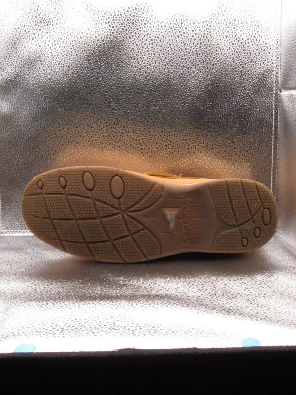 Sperry Gold Cup Brown Cymbal Two-Eye Boat Shoes Size 10.5 W Full-Grain Leather